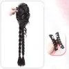 Kẹp tóc giả 60cm Cô Gái Tự Nhiên Lông Tơ Hoa Bud Bóng Bím Đuôi Ngựa Xoắn Bím - 70.584 VND 10