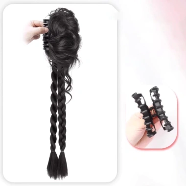 Kẹp tóc giả 60cm Cô Gái Tự Nhiên Lông Tơ Hoa Bud Bóng Bím Đuôi Ngựa Xoắn Bím - 70.584 VND 10 Kẹp tóc giả 60cm Cô Gái Tự Nhiên Lông Tơ Hoa Bud Bóng Bím Đuôi Ngựa Xoắn Bím - 70.584 VND 10