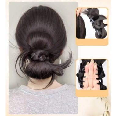 Kẹp tóc giả đuôi ngựa thấp cho nữ – Thanh lịch, tiện lợi cho bun tóc dài, giảm giá 3