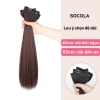 Kẹp Tóc Giả Hàn Quốc 45-55cm Set 3 Dải Dày Tóc Tự Nhiên, Mềm Đẹp - Qiqishop 10