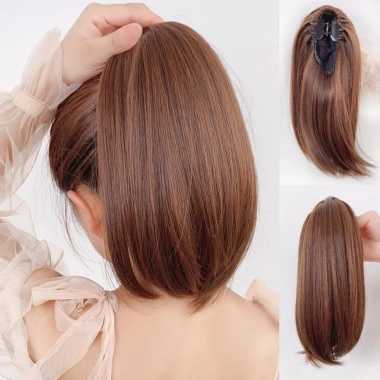 Kẹp tóc giả lông xoăn hơi cong cho phụ nữ - Giá ưu đãi 55.833 VND, giảm mạnh 3