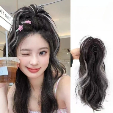 Kẹp Tóc Giả Nữ Màu Nổi Bật, Lông Tơ Mềm Mại, Dùng Hàng Ngày, Giá Chỉ 39.600₫ 2
