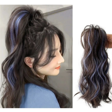 Kẹp Tóc Giả Nữ Màu Nổi Bật, Lông Tơ Mềm Mại, Dùng Hàng Ngày, Giá Chỉ 39.600₫ 4