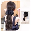 Kẹp Tóc Giả Tự Nhiên Nơ Xoăn, Kiểu Bện Đuôi Ngựa Mềm Mại - Giá 81.400 VND 5
