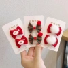 Kẹp tóc Giáng Sinh cho mèo 2 chiếc - Chọn kẹp hoặc dây buộc, ưu đãi Năm Mới 2