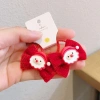 Kẹp tóc Giáng Sinh cho mèo 2 chiếc - Chọn kẹp hoặc dây buộc, ưu đãi Năm Mới 8