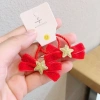 Kẹp tóc Giáng Sinh cho mèo 2 chiếc - Chọn kẹp hoặc dây buộc, ưu đãi Năm Mới 9