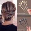 Kẹp tóc gợn sóng bướm pha lê 4 ngón phụ kiện tóc nữ sang trọng giảm còn 8.000đ 7