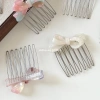 Kẹp tóc Hàn Quốc KF1.023 nhỏ gọn, nơ kim loại axetat, giá ưu đãi 36.806 VND 5