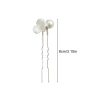 Kẹp tóc handmade 6 chiếc chữ U ngọc trai và hoa gốm - Phù hợp tiệc cưới lễ hội, giá ưu đãi 138.780 VND 3