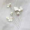 Kẹp tóc handmade 6 chiếc chữ U ngọc trai và hoa gốm - Phù hợp tiệc cưới lễ hội, giá ưu đãi 138.780 VND 9