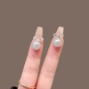Kẹp tóc hạt bạc Y2K - Cặp nơ thời trang cá tính, giảm còn 21.000đ 4