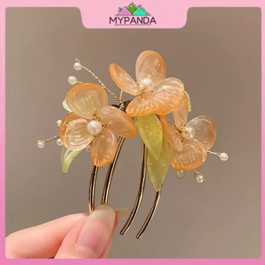 Kẹp tóc hình chữ U màu xám hoa sườn – Phong cách Trung Hoa cổ điển, phụ kiện Hanfu sang trọng 9 Kẹp tóc hình chữ U màu xám hoa sườn – Phong cách Trung Hoa cổ điển, phụ kiện Hanfu sang trọng 9