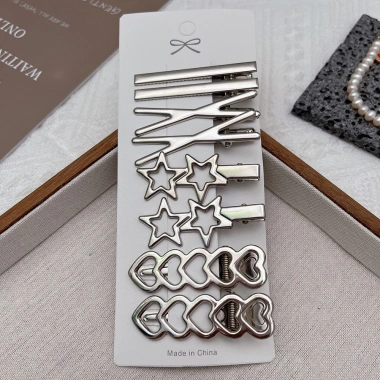 Kẹp tóc hình học kim loại bạc 8 chiếc - teen, giao nhanh, giá 37.400₫ 7 Kẹp tóc hình học kim loại bạc 8 chiếc - teen, giao nhanh, giá 37.400₫ 7
