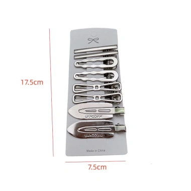 Kẹp tóc hình học kim loại bạc 8 chiếc - teen, giao nhanh, giá 37.400₫ 8 Kẹp tóc hình học kim loại bạc 8 chiếc - teen, giao nhanh, giá 37.400₫ 8