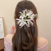 Kẹp tóc hoa đỏ phong cách quốc gia thiết kế phù hợp bangs, giá chỉ 33.813 VND 5