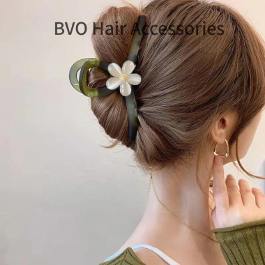 Kẹp Tóc Hoa Lấy Cao Cấp Nữ Lớn - Phụ Kiện Đầu Lưng Sang Trọng, Giá Giảm 71.890₫