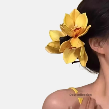 Kẹp Tóc Hoa Ly Đa Màu KT106 Dễ phối áo dài, chụp ảnh lễ tết phong cách Hàn Quốc 10