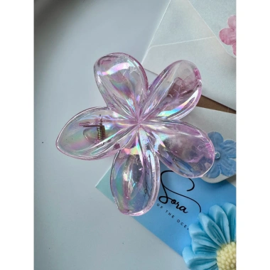 Kẹp tóc Hoa Sứ Ánh Nhũ siêu xinh – Tăng quyến rũ cho outfit, chỉ 15.000₫