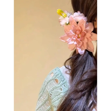 Kẹp tóc Hoa thược dược mùa xuân phong cách Trung Hoa và Hoa cài đầu chụp ảnh nàng thơ, giá ưu đãi 28,960₫
