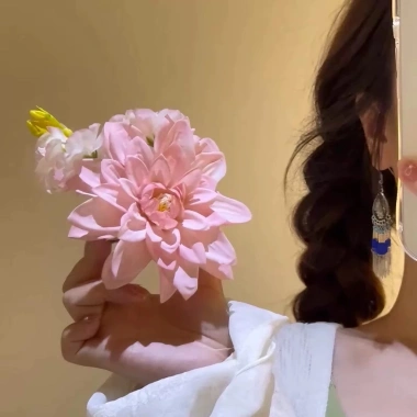 Kẹp tóc Hoa thược dược mùa xuân phong cách Trung Hoa và Hoa cài đầu chụp ảnh nàng thơ, giá ưu đãi 28,960₫