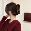 Kẹp Tóc Hoa Tulip và Cá Mập Nhung Siêu Lớn Phong Cách Hàn Quốc Dành Cho Nữ 5