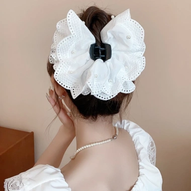 Kẹp tóc hoa vải nhẹ sang trọng - Phụ kiện thời trang tinh tế, giảm giá 20% 3