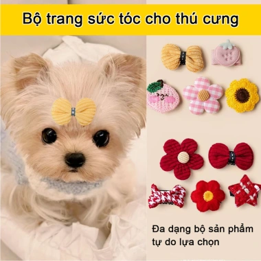 Kẹp tóc hoạt hình cho mèo chó 10-30 cái mềm không giật lông chụp hình dễ thương Kẹp tóc hoạt hình cho mèo chó 10-30 cái mềm không giật lông chụp hình dễ thương
