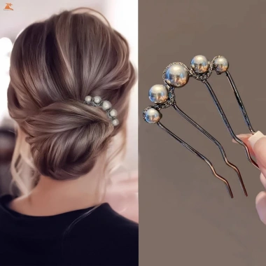 Kẹp tóc hợp kim Trung Hoa ngọc trai, phù hợp tiệc cưới lễ hội, giá ưu đãi 37.584 2