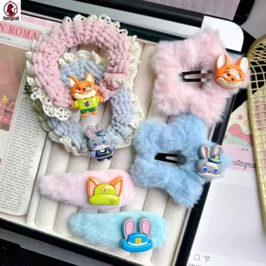 Kẹp tóc Judy Nick Zootopia - Phụ kiện hoạt hình sang trọng cho bé gái - 27,216₫ 2