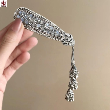 Kẹp tóc kim cương giả full nổ thiết kế trái tim - Đẹp, bền, dùng mọi nơi 2
