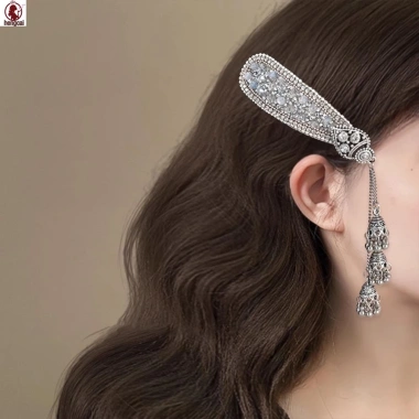 Kẹp tóc kim cương giả full nổ thiết kế trái tim - Đẹp, bền, dùng mọi nơi 6