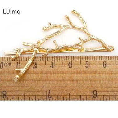 Kẹp Tóc Kim Loại Cây Nhánh Vàng Bạc Bobby Pin SBS Phù Hợp Nữ Giá 39.312₫ 8