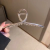 Kẹp tóc kim loại cỡ lớn màu vàng bạc phong cách Hàn Quốc - Giá ưu đãi 24.999đ 10