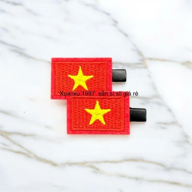 Kẹp tóc lá cờ Việt Nam 50 chiếc - Giá sỉ 129k (giảm từ 161k) - Cờ đỏ sao vàng