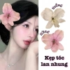 Kẹp tóc lan nhung pastel nhẹ nhàng phong cách Hàn Quốc cho nữ xinh giá 25.000 VND