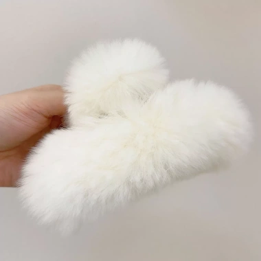 Kẹp tóc lông tơ sang trọng, mềm chắc chắn - Phù hợp mùa thu đông, giảm giá 22% chỉ 46.872₫
