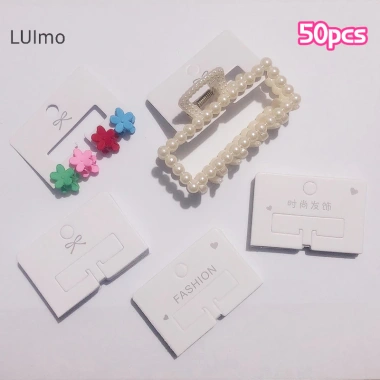 Kẹp tóc Luimo 50 chiếc - Thiết kế đơn giản, bao bì thẻ giấy, phụ kiện thời trang, giá chỉ 42.240₫