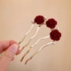 Kẹp tóc lược 4 răng hạt hoa hồng - Thiết kế đặc biệt cho mặt sau đầu, giảm giá 20% chỉ 40.678đ 8