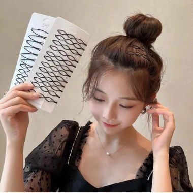 Kẹp tóc mái ngang màu đen thiết kế đơn giản cho nữ - Giá chỉ 46.062 VND, giảm mạnh