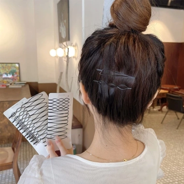 Kẹp tóc mái ngang màu đen thiết kế đơn giản cho nữ - Giá chỉ 46.062 VND, giảm mạnh