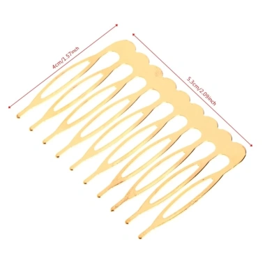 Kẹp tóc Mis 10 răng 5 răng vàng bạc Phụ kiện cưới sang trọng giảm còn 30.140đ