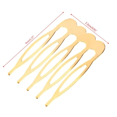 Kẹp tóc Mis 10 răng 5 răng vàng bạc Phụ kiện cưới sang trọng giảm còn 30.140đ