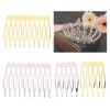 Kẹp tóc Mis 10 răng 5 răng vàng bạc Phụ kiện cưới sang trọng giảm còn 30.140đ 6