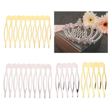 Kẹp tóc Mis 10 răng 5 răng vàng bạc Phụ kiện cưới sang trọng giảm còn 30.140đ