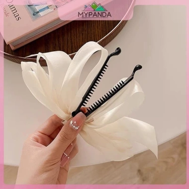 Kẹp tóc MYPANDA thời trang ruy băng nơ chuối - Phụ kiện tóc nữ đẹp, giảm giá 44.064đ 2