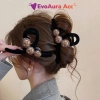 Kẹp tóc ngọc trai nhung 8-13cm mẫu cá mập lớn sang trọng giảm giá 22% 2