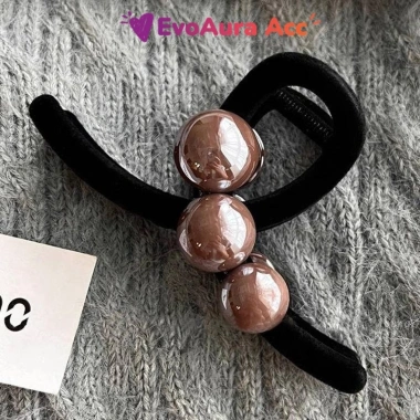 Kẹp tóc ngọc trai nhung 8-13cm mẫu cá mập lớn sang trọng giảm giá 22%