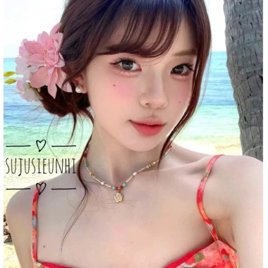 Kẹp tóc nhánh hoa thược dược xuân Trung Hoa - phụ kiện cài đầu chụp ảnh nàng thơ, giảm 18% chỉ 15.000 VND