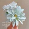 Kẹp tóc nhánh hoa thược dược xuân Trung Hoa - phụ kiện cài đầu chụp ảnh nàng thơ, giảm 18% chỉ 15.000 VND 10